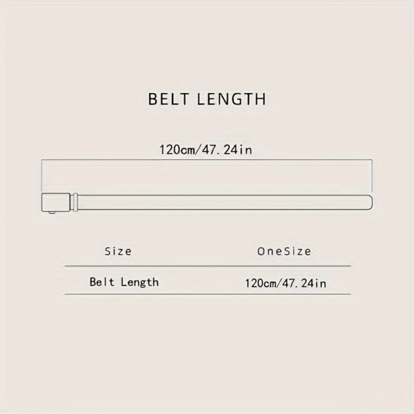1pc Men's Creative PU Leather Belt, Golden And Black