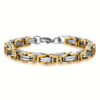 1 PCS Classic Fashion Stainless Steel Men's Chain Bracelet, Hip Hop Jewelry (Length: 21cm)