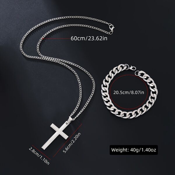 3pcs Set Luxury Business Golden Wristwatch, Stainless Steel Date Pointer Quartz Wrist Watch & Bracelet & Necklace