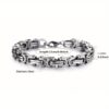 1 PCS Classic Fashion Stainless Steel Men's Chain Bracelet, Hip Hop Jewelry (Length: 21cm)