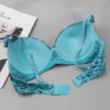 New BCDE Cup Embroidered Lace Up Bras Plus Size Women