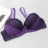 New BCDE Cup Embroidered Lace Up Bras Plus Size Women