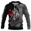 Hoodies Knight Templar Armor Jesus God Guard Cavalier 3d Print Sweatshirts