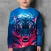 Children's Clothing Boys Tshirt Long Sleeve Children T-Shirt Cartoon Animals Print Funny Kids Summer Clothes Girl Clothes Tops