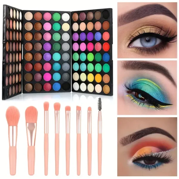 120 Color Eye Makeup Waterproof Make up Nude Eye Shadow Palette Glitter Matte Pigmented Powder Pressed Shine Eyeshadow Cosmetic