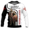 Hoodies Knight Templar Armor Jesus God Guard Cavalier 3d Print Sweatshirts