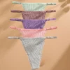 FINETOO 5PCS/Set Sexy G-string Panties Cotton Women's Underwear