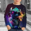 Children's Clothing Boys Tshirt Long Sleeve Children T-Shirt Cartoon Animals Print Funny Kids Summer Clothes Girl Clothes Tops