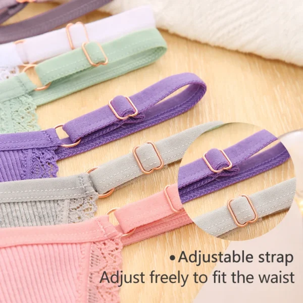 FINETOO 5PCS/Set Sexy G-string Panties Cotton Women's Underwear