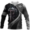 Hoodies Knight Templar Armor Jesus God Guard Cavalier 3d Print Sweatshirts