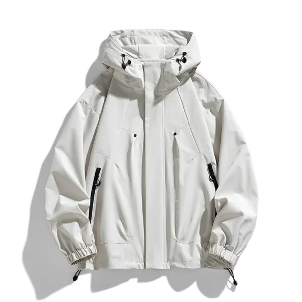 Men Jacket Hooded Windbreaker Trench Coats Oversize 6XL 7XL 8XL Plus Size Waterproof Black Bomber Camping Loose Thin Softshell
