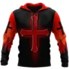 Hoodies Knight Templar Armor Jesus God Guard Cavalier 3d Print Sweatshirts