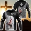 Hoodies Knight Templar Armor Jesus God Guard Cavalier 3d Print Sweatshirts