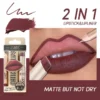 2 In 1 Matte Lipstick&lip Liner Set 12 Colors Lip Pencil High Pigmented Waterproof Long Lasting Lip Stick Lips Makeup