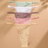 FINETOO 5PCS/Set Sexy G-string Panties Cotton Women's Underwear