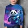 Children's Clothing Boys Tshirt Long Sleeve Children T-Shirt Cartoon Animals Print Funny Kids Summer Clothes Girl Clothes Tops