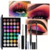 40 colors Nude Eyeshadow Set with Mascara, Eyeliner, and Eyebrow Pencil - Complete Eye Makeup Kit for a Natural and Glamorous Look