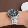 3pcs Set Luxury Business Golden Wristwatch, Stainless Steel Date Pointer Quartz Wrist Watch & Bracelet & Necklace