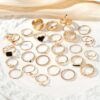 27pcs Punk Exaggerated Ring Set Trendy Patterns Y2k Vintage Style Animal Elements Mix And Match For Party And Daily Decor