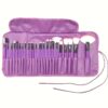24pcs Professional Makeup Brush Set for Beginners - Oval Brushes with ABS Plastic Handles and Polyester Bristles, Unscented, Suitable for Normal Skin, Includes Foundation, Blush, Eye Shadow, Concealer Brushes with Soft Bristles and Durable Holder