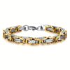 1 PCS Classic Fashion Stainless Steel Men's Chain Bracelet, Hip Hop Jewelry (Length: 21cm)